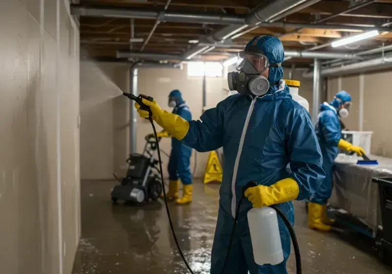 Basement Sanitization and Antimicrobial Treatment process in Haverhill, FL