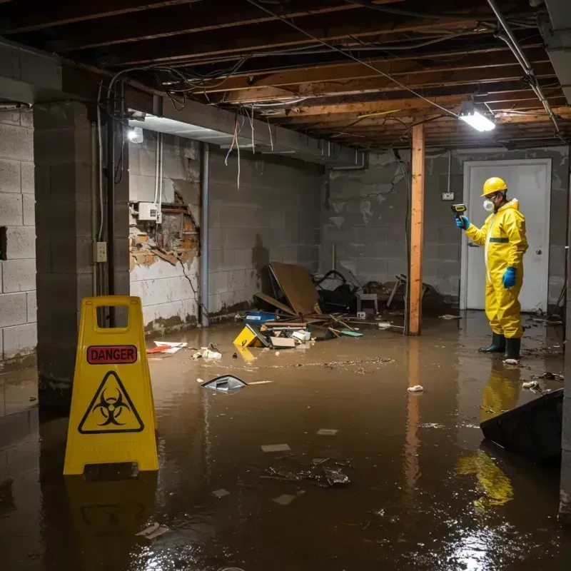 Flooded Basement Electrical Hazard in Haverhill, FL Property